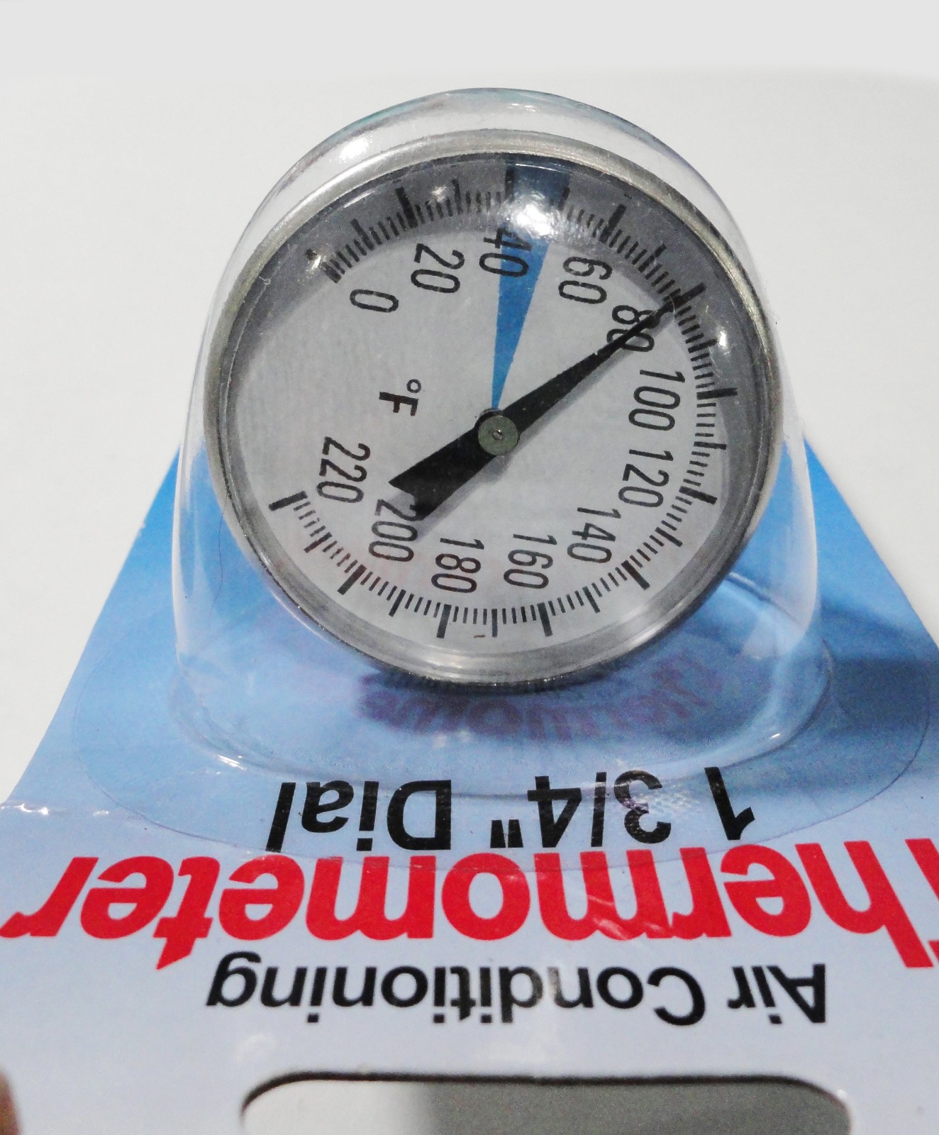 Air Conditioning A/C Probe Thermometer 0-220 Deg F 1.75″ Face