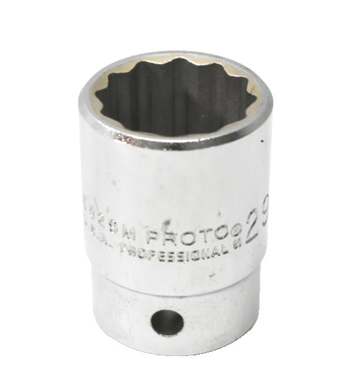 Proto Professional 5529M 29mm Socket Tool 3/4″ Drive x 12 Point Metric Standard