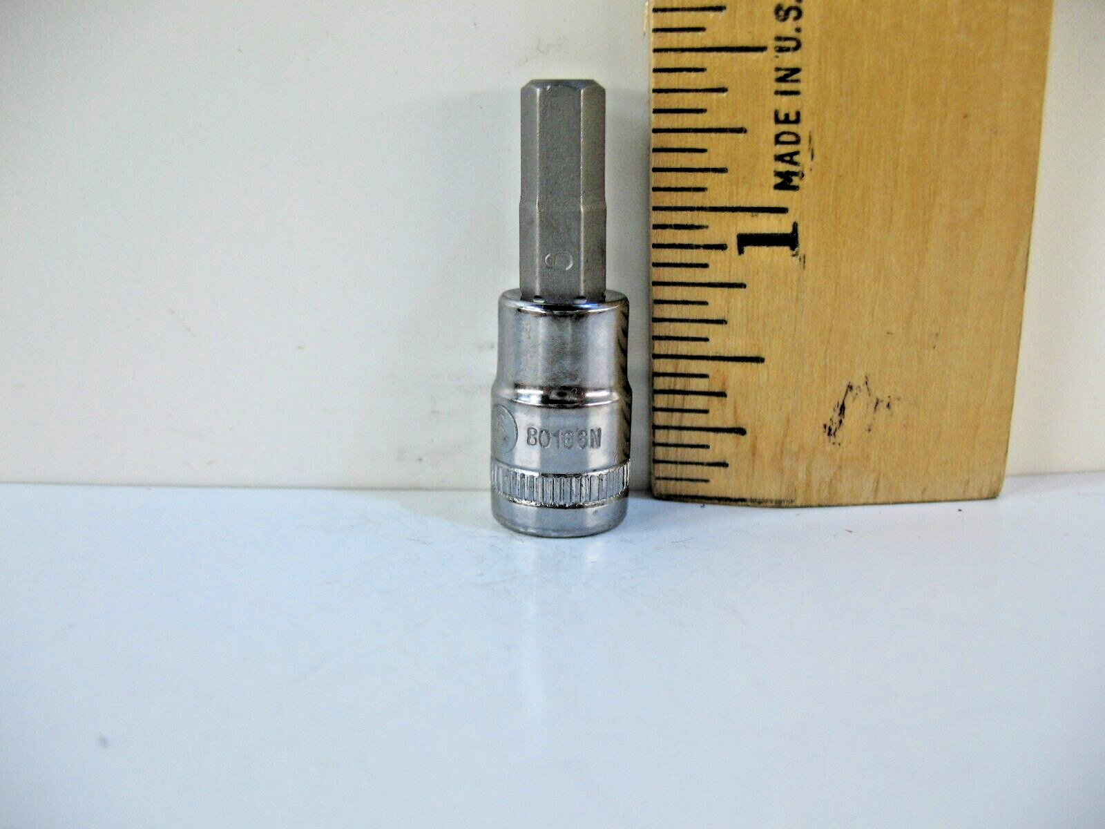 GearWrench 80166N, 1/4″ Drive Hex Bit Socket 6mm – Brand New