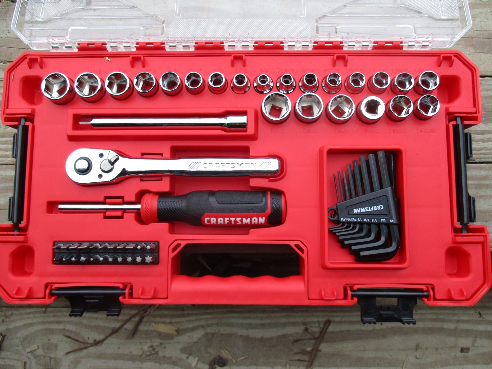 New Craftsman 63-Piece Standard and Metric Combination Chrome Mechanics Tool Set