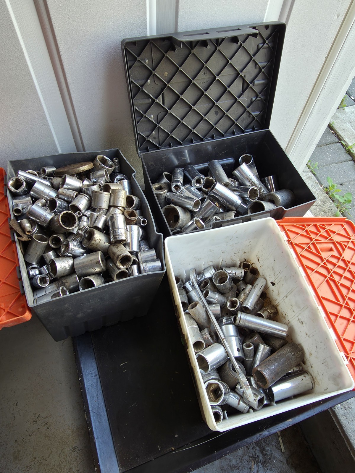 HUGE 80+ LBS Lot Of Various Sockets Craftsman, ITC, Westward, Mastercr