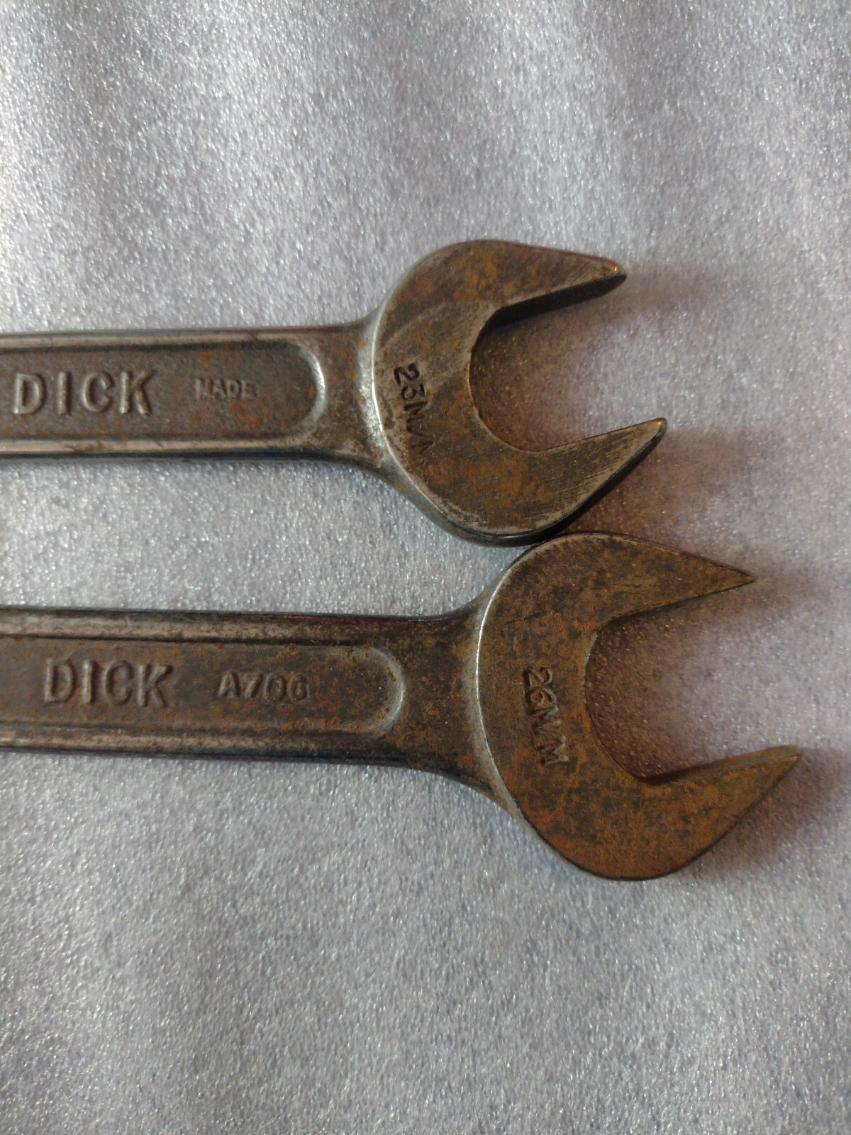 King Dick ODM SPANNERS TOOLKIT Wrenches sizes- 26×24 & 23x21MM British made