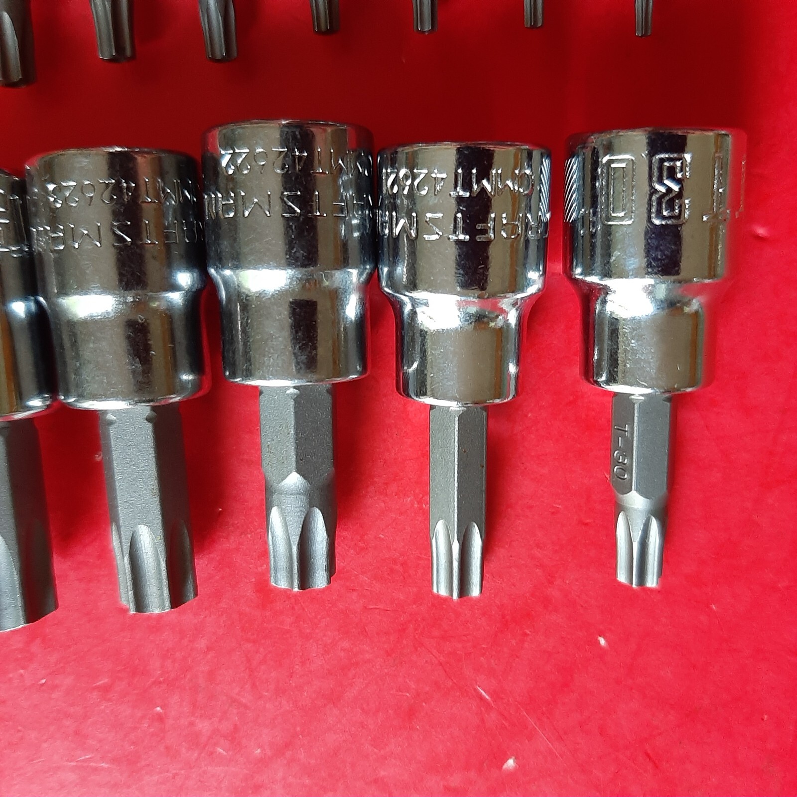 NEW CRAFTSMAN 12 Piece 1/4 & 3/8″ Drive Tamperproof Torx Bit Driver Socket Set