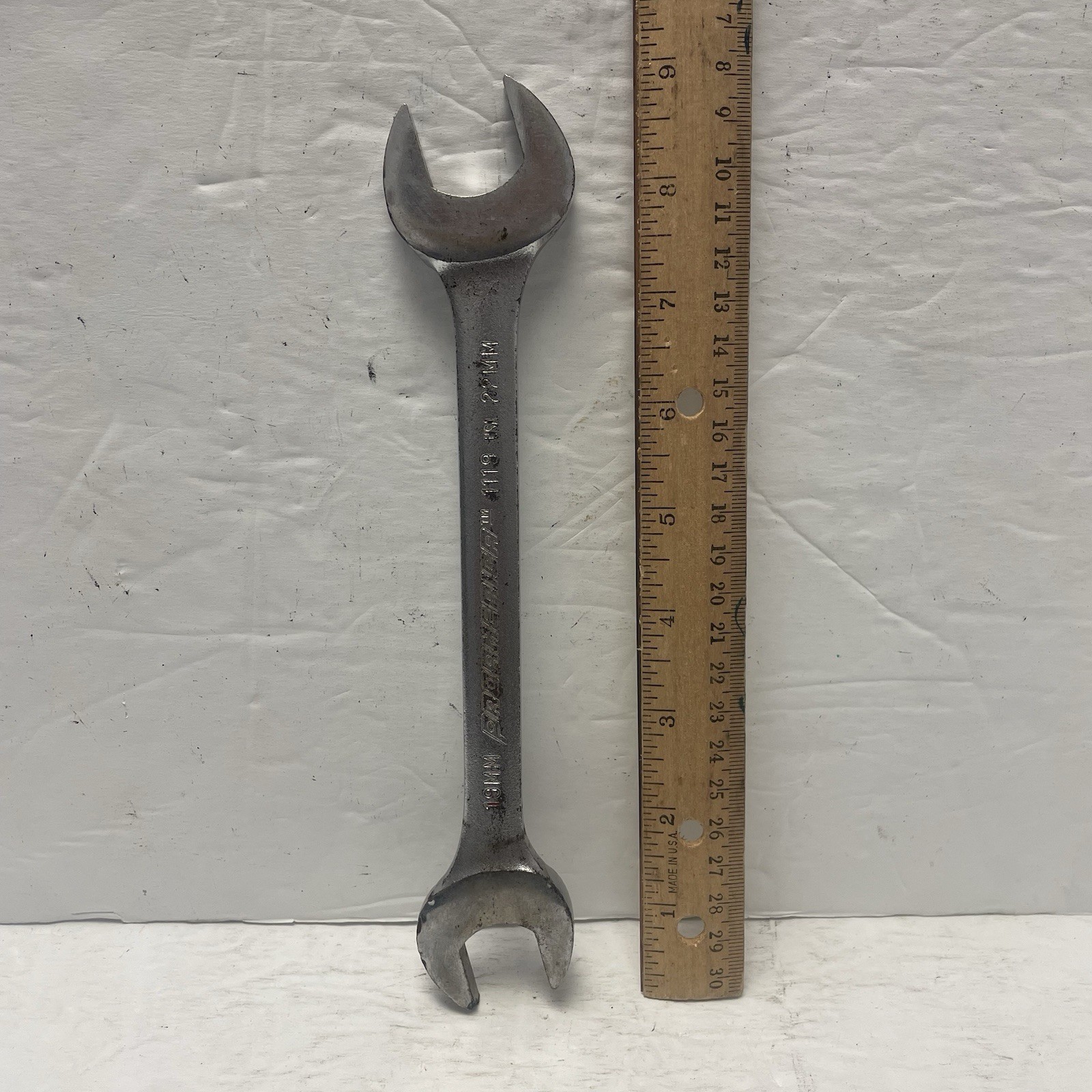 9″ Metric Open End Wrench – Pro America 1119 – (19mm-22mm) – Used – Good