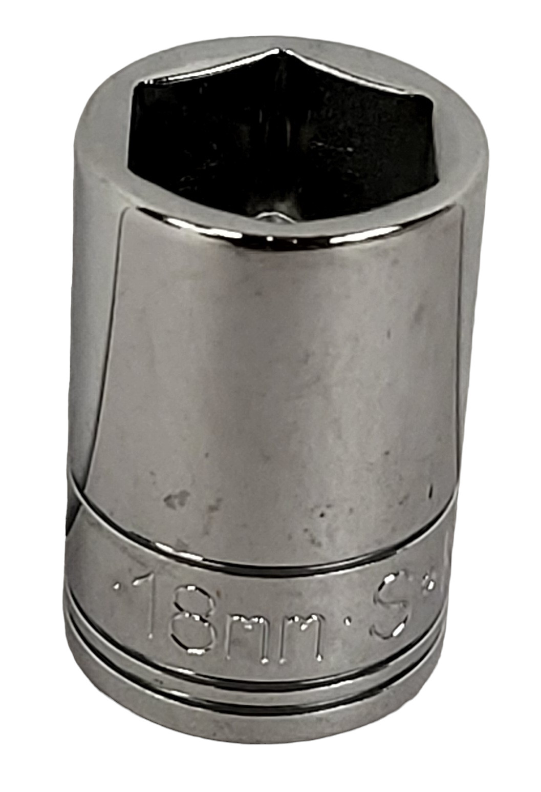 NEW SK Hand Tools 48218 Chrome 1/2″ Dr. 18mm 6pt Standard Metric Socket