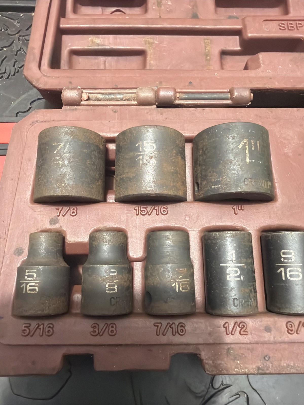 Matco Tools SBP122V 3/8“ Drive SAE 12 Point Impact Socket Set 5/16”-1”