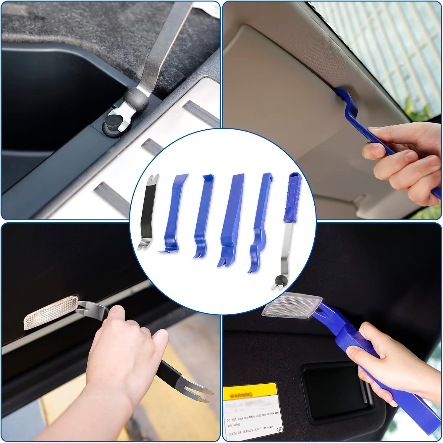 Auto Trim Removal Tool Kit, Clip Fastener Remover Pry Tools Set,100 Pcs Bumpe…