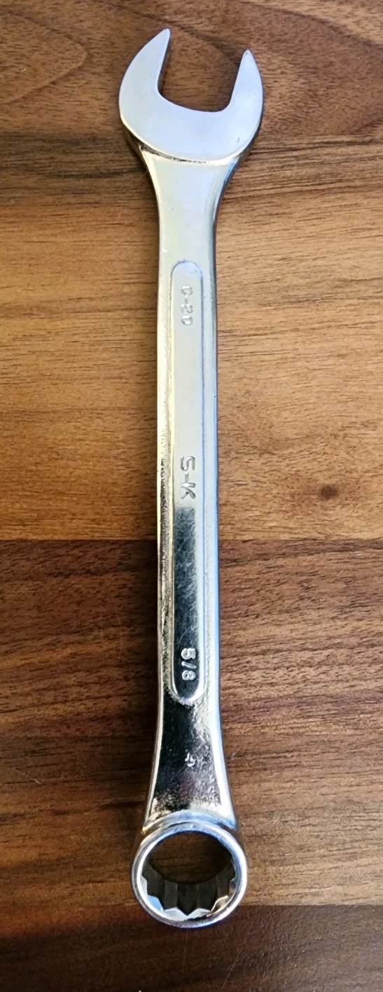 Vintage S-K C-20 5/8″ Combination Wrench USA SK Lectrolite 12 Point (BA)