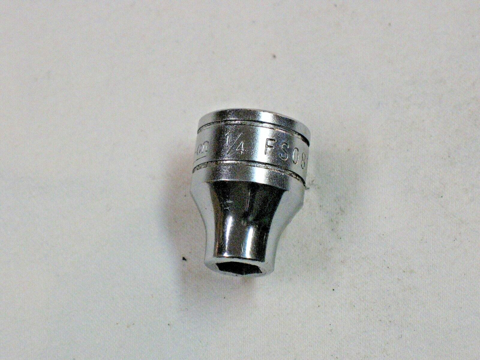 Snap On Tools 1/4″ Shallow 6 Point 3/8″ Drive Chrome Socket FS081