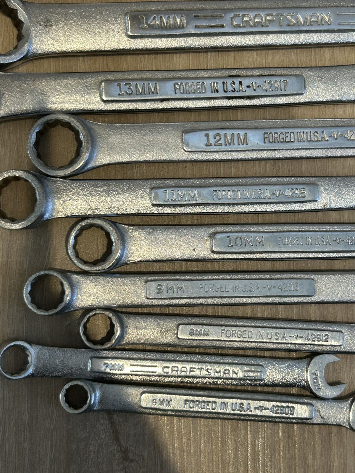 Craftsman Metric 11 pc Combination Wrench Set 6mm–17mm Missing 16 Forged USA