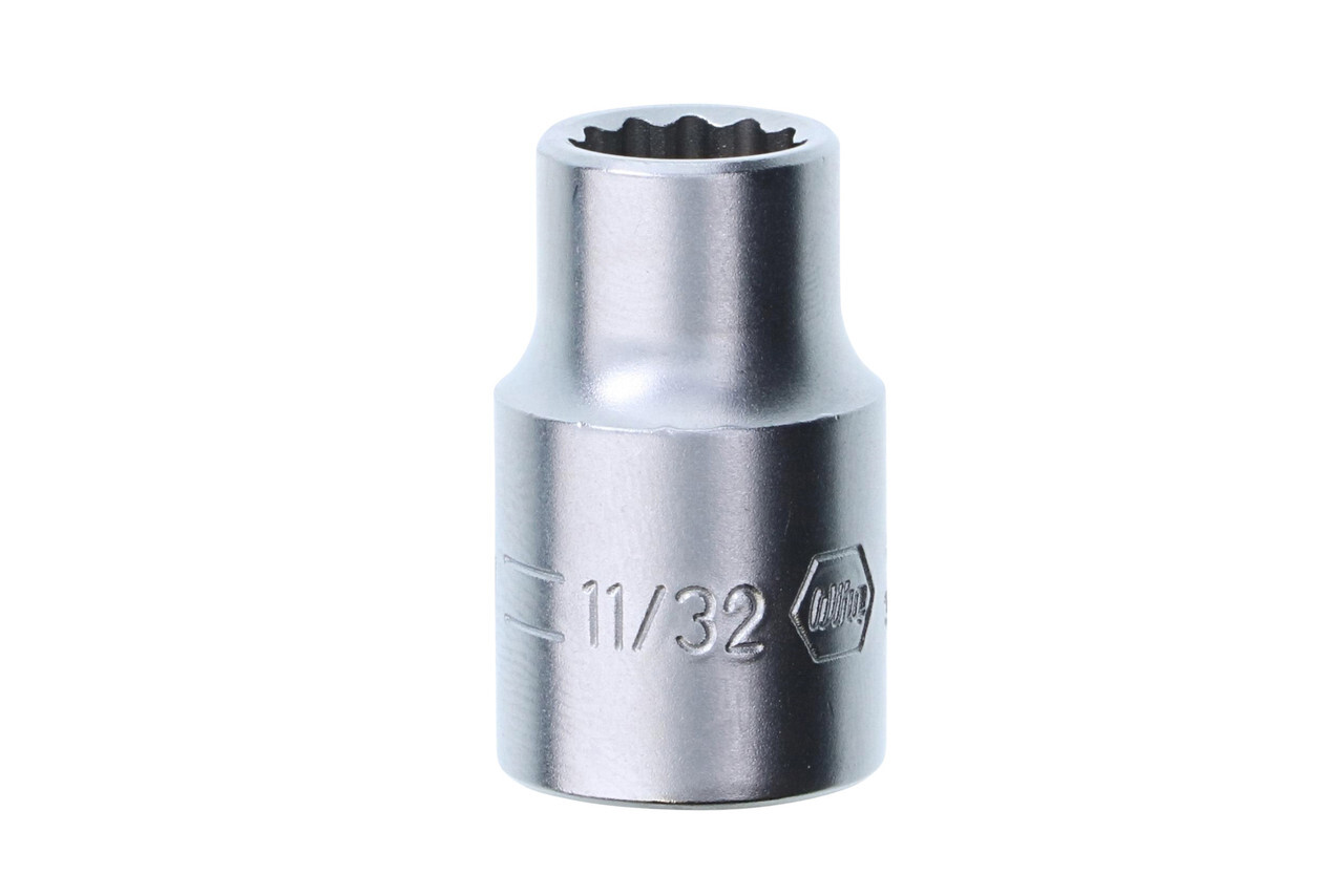 Wiha 33711 12 Point – 3/8 Inch Drive Socket – 11/32″