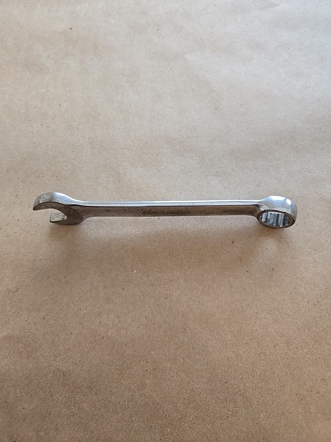 Snap On 9/16″ 12PT SAE Short Chrome Combination Wrench OEX180B