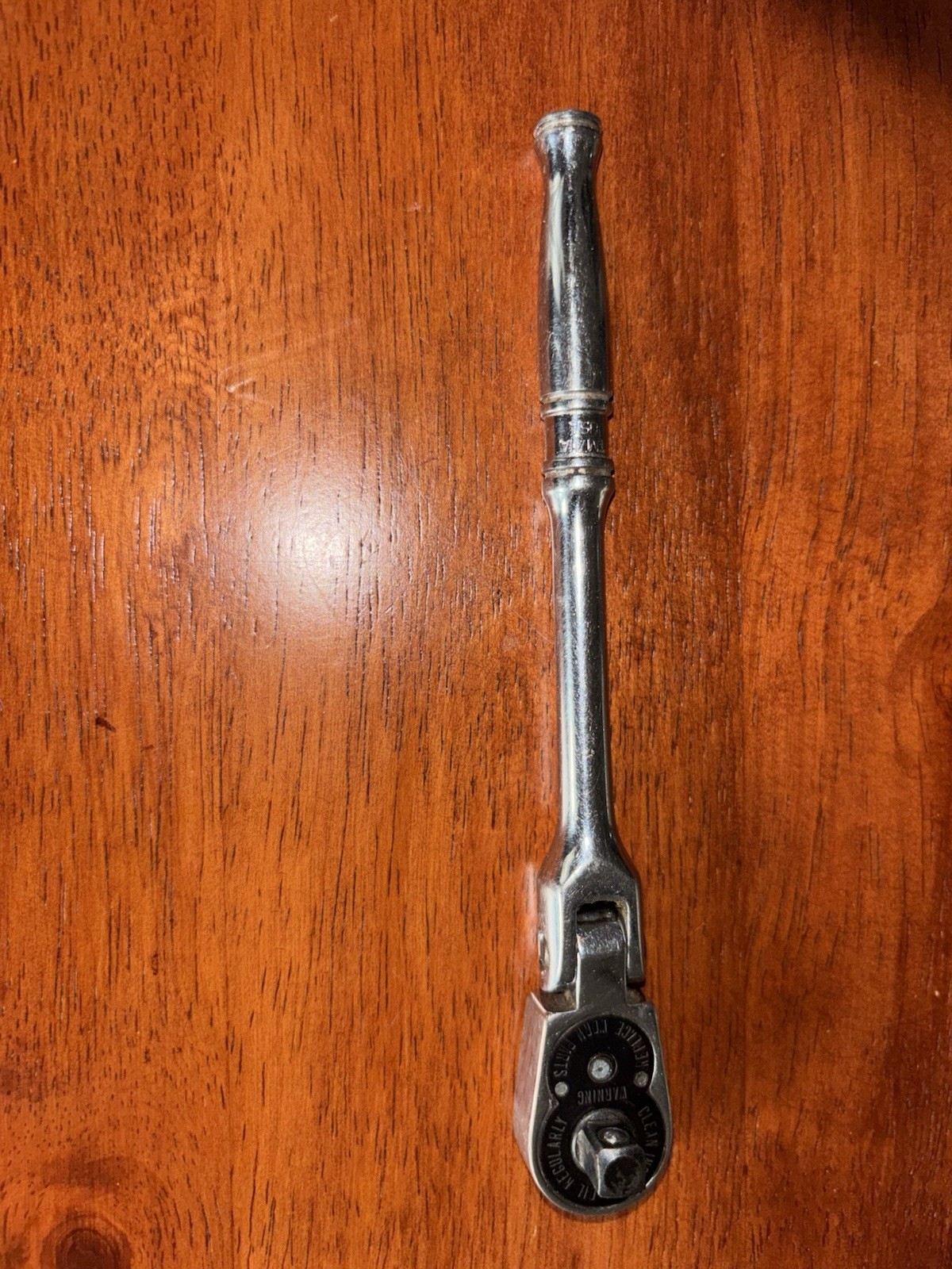 Snap-On TM711A 1/4 Drive Flex Head Ratchet Measuring 6 Inches Long