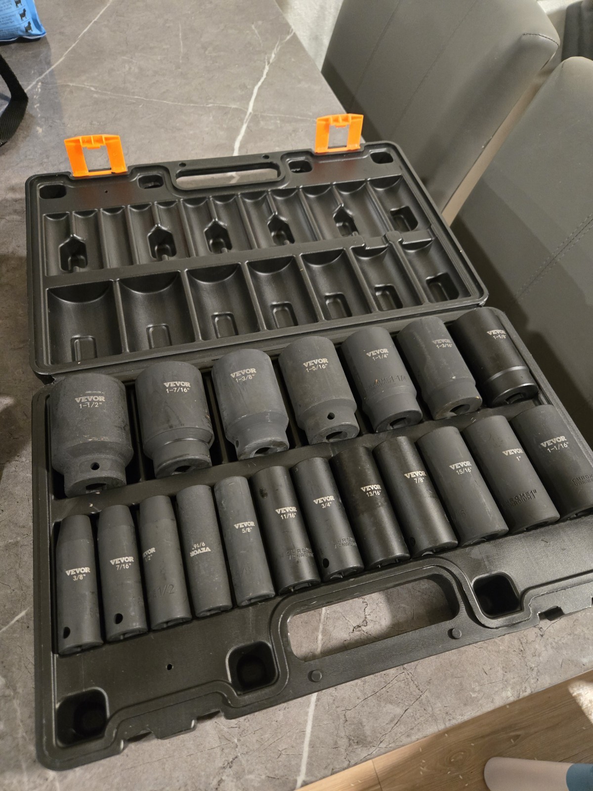 Sockets Half Inch Socket Set 1/2 Inch Drive 6 Point Deep