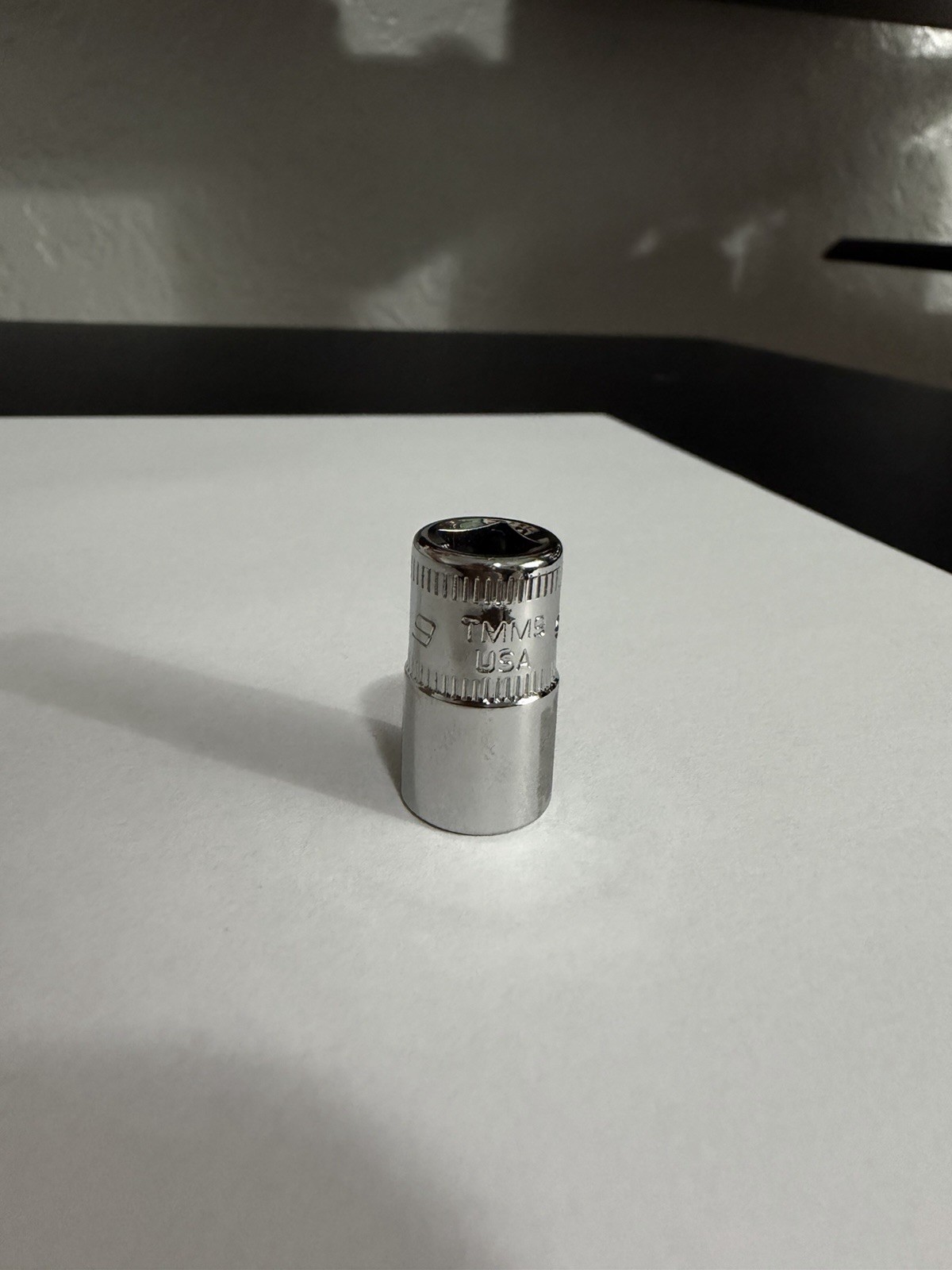 Snap-on Tools USA 1/4″ Drive 9mm Metric 6 point Shallow Chrome Socket TMM9