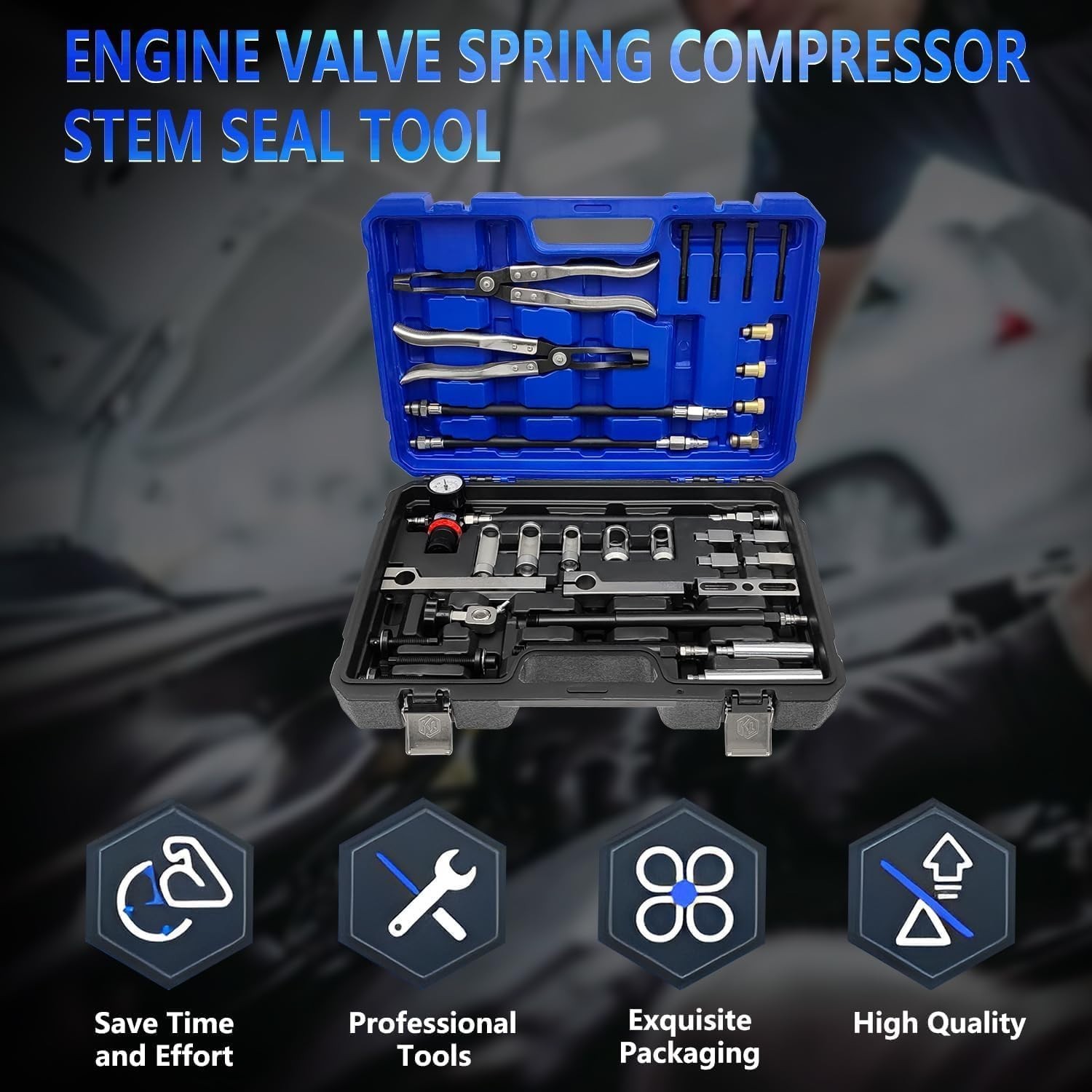 Durable Engine Valve Spring Compressor Set for BMW, Audi, VW with 24/7 Support