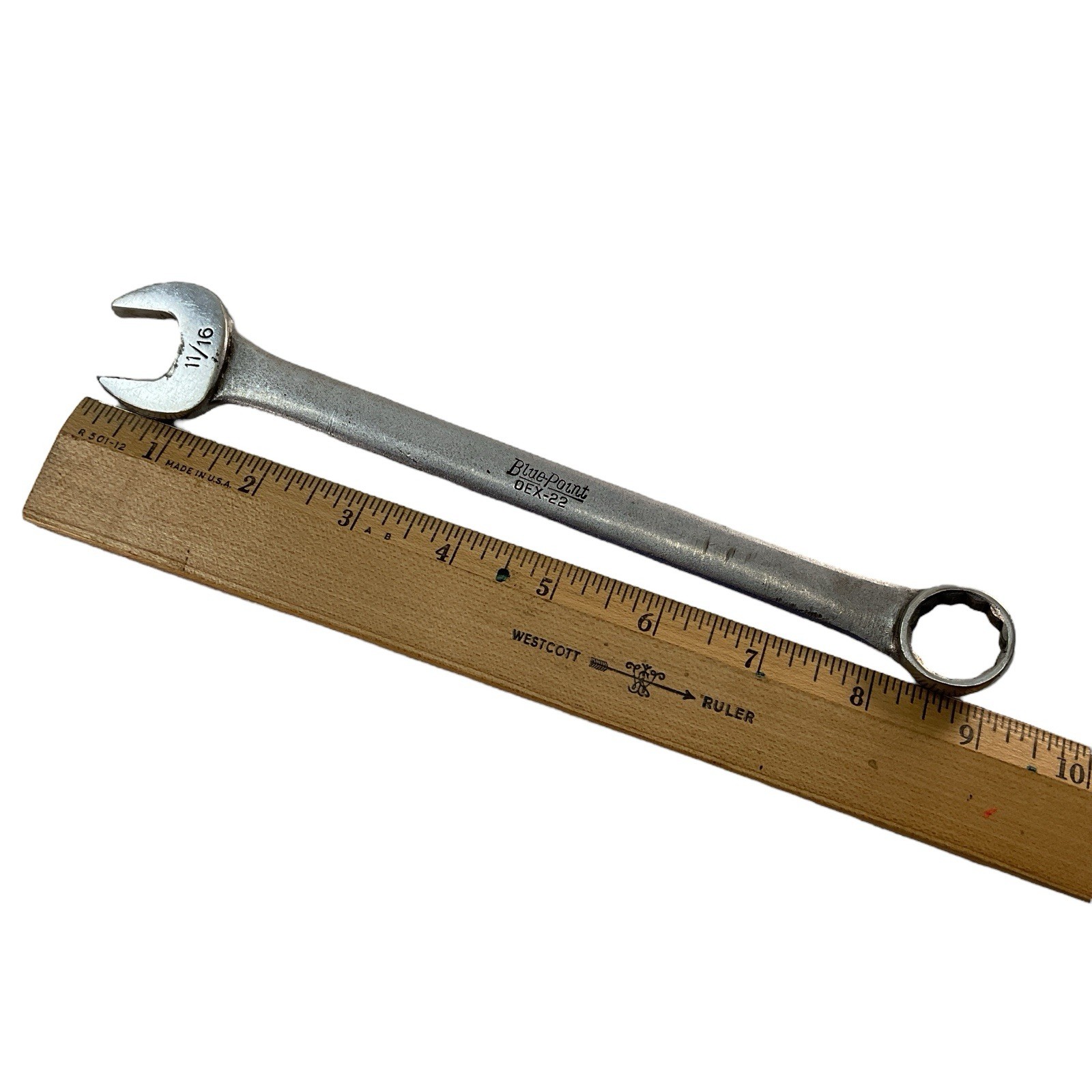 Blue-Point Tools OEX-22 Combination Wrench 11/16″ SAE 12 Point USA OEX 22