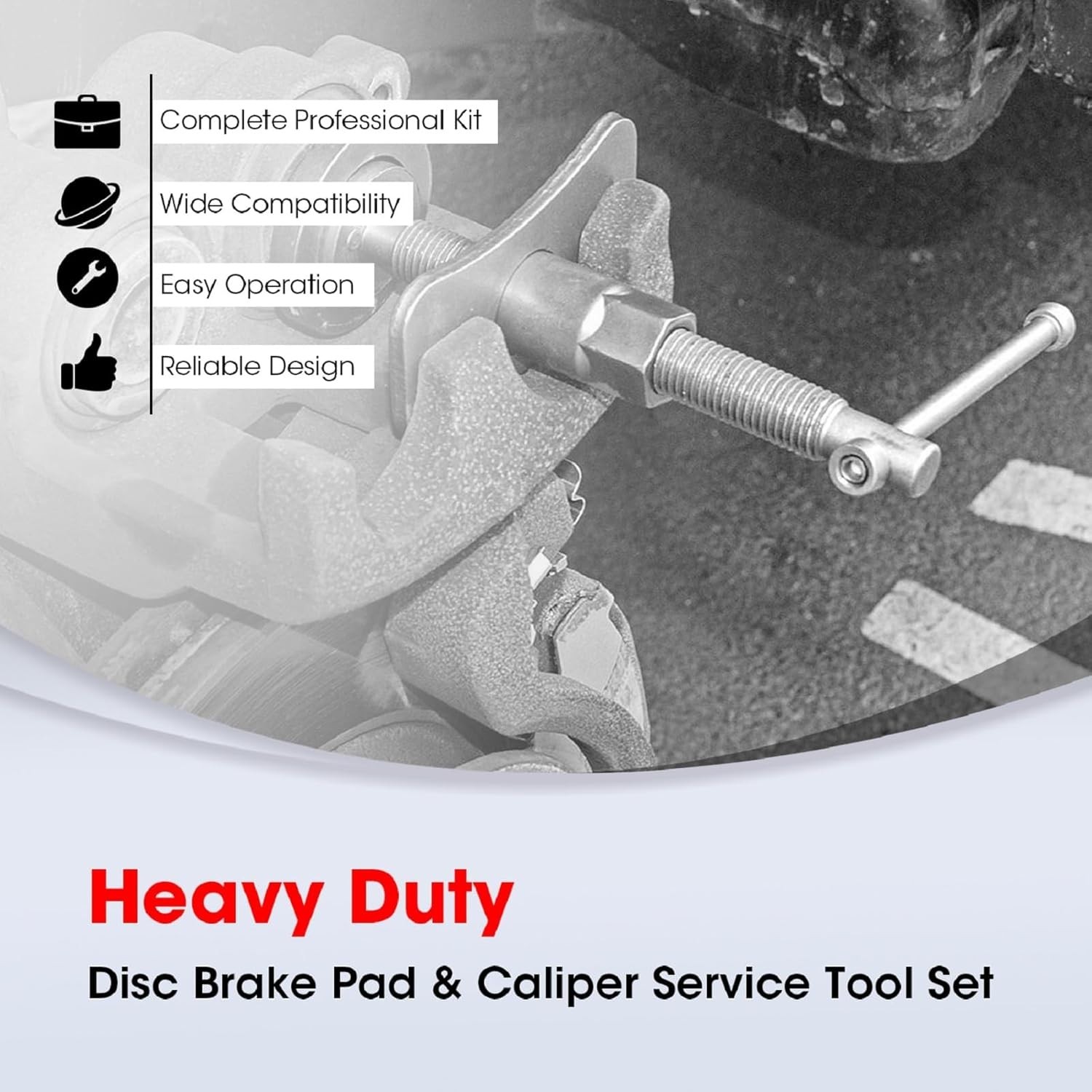 22 PCS Brake Caliper Tool Kit – Universal Compressor Set for Effortless Repairs