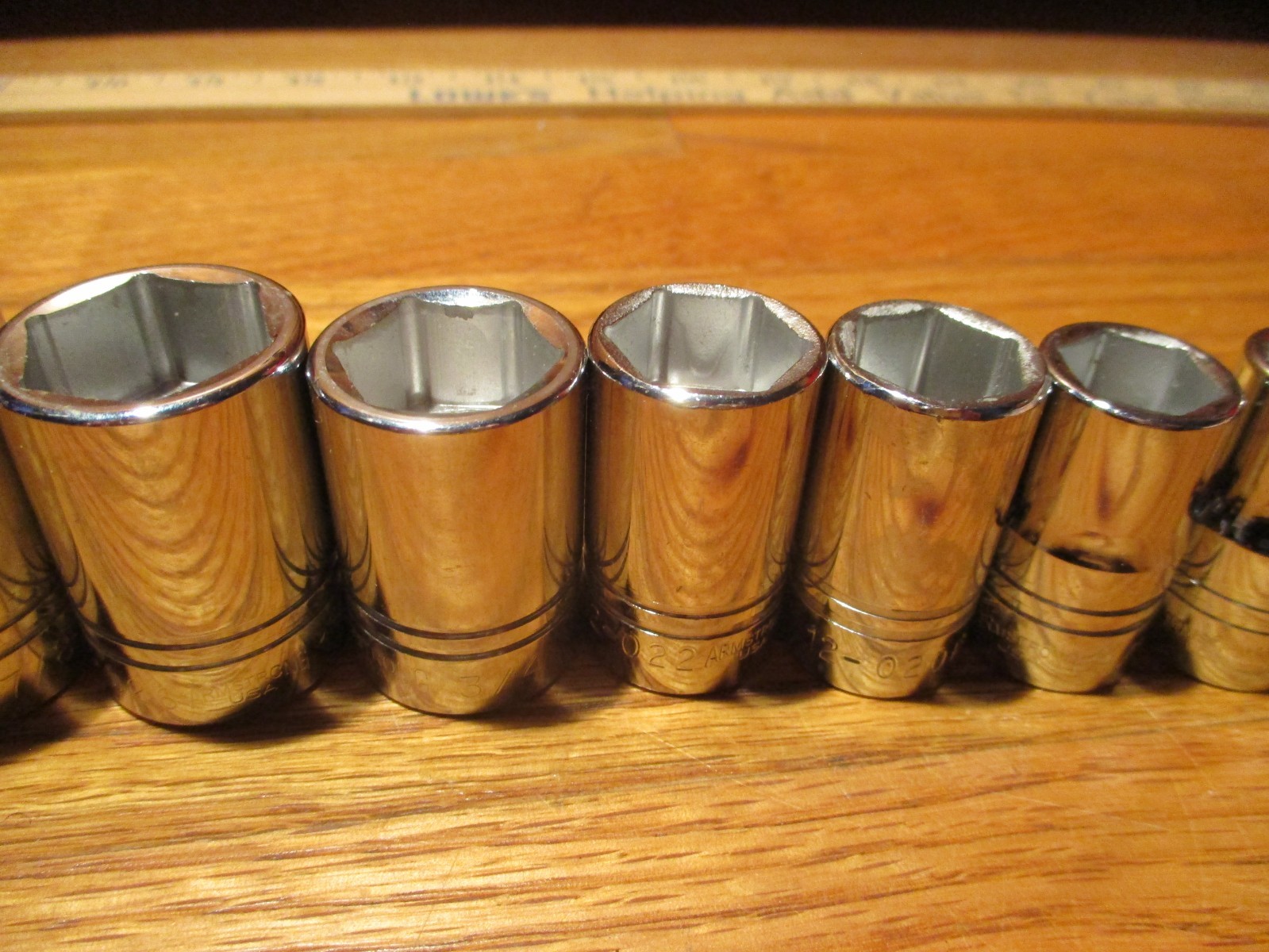 Armstrong 6 Point Socket Set 1/2in Drive 3/8″-1″ 12 Piece USA Made