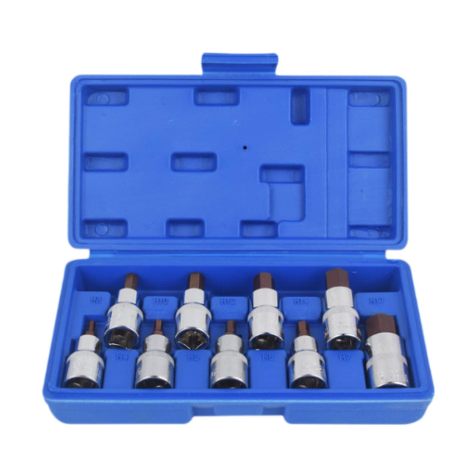 9Pcs 1/2 inch Hex Socket Set Parts Impact Socket Set for Machinery
