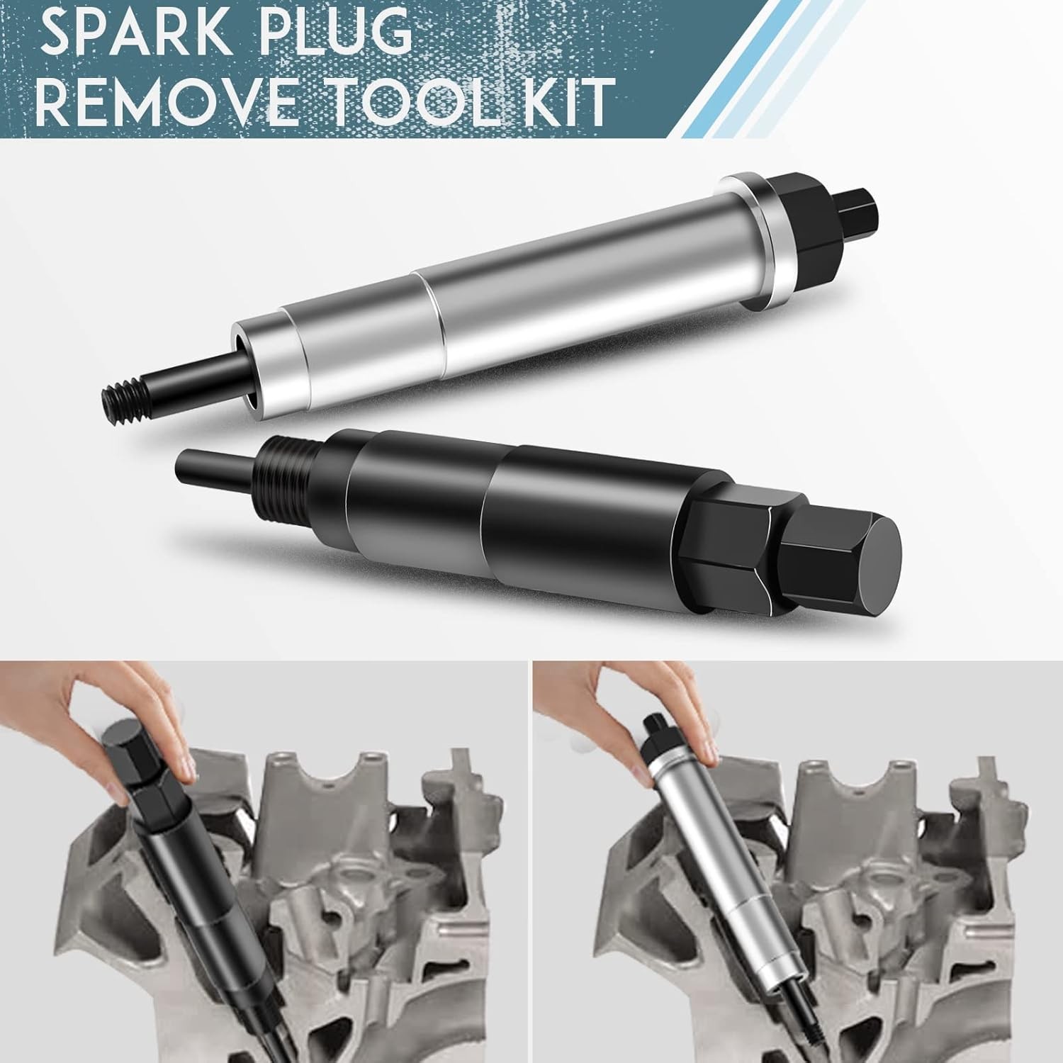 65600 Broken Spark Plug Remover Kit Extractor for Ford Triton 3 Valve Engines
