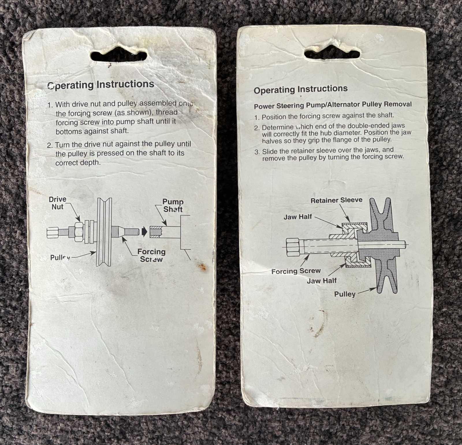 Cornwell Tools Power Steering Pump Pulley Installer and Puller OW 7005 7185 NOS