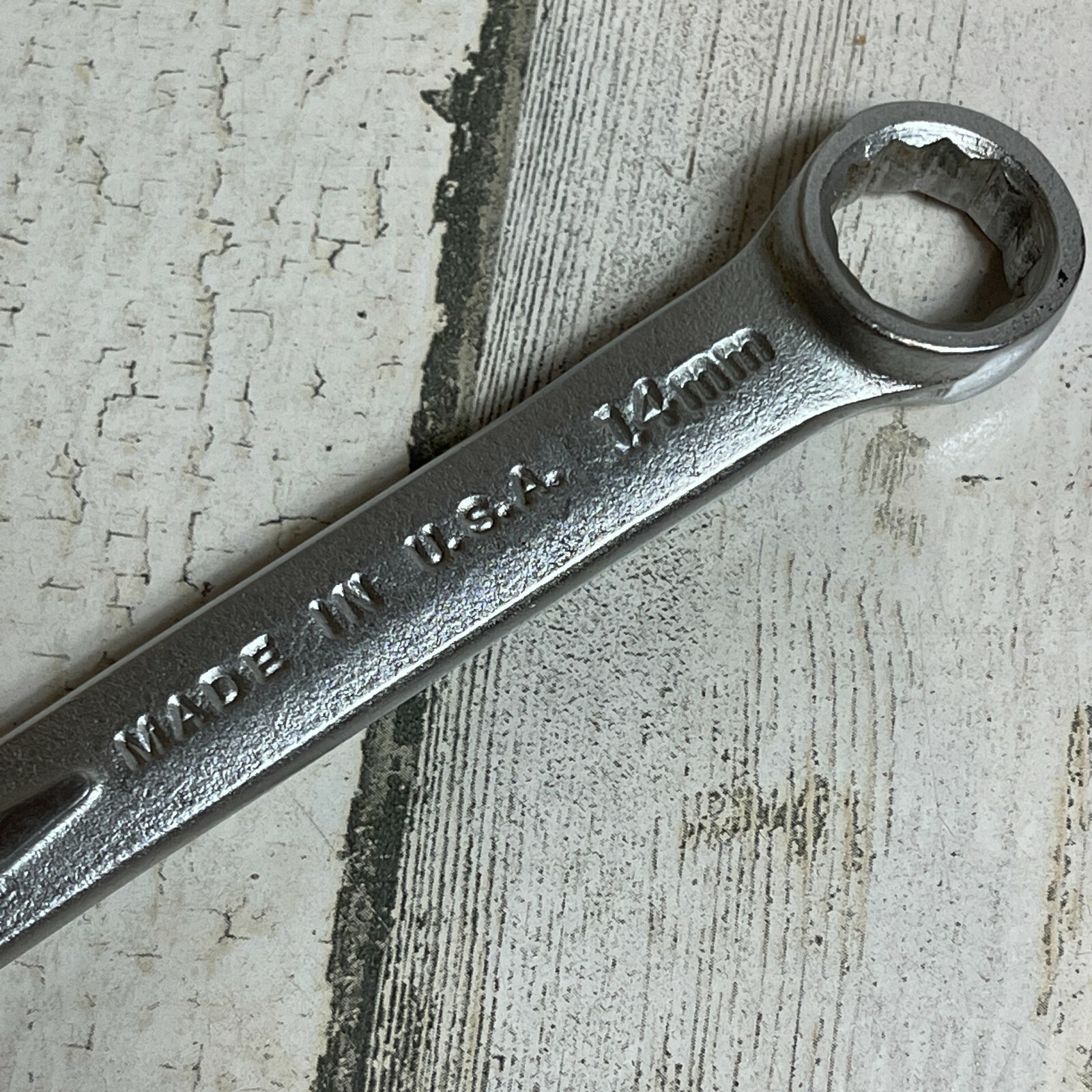 EASCO 14mm 63614 Combination Wrench 12 Point Made In USA Vintage Forged Alloy