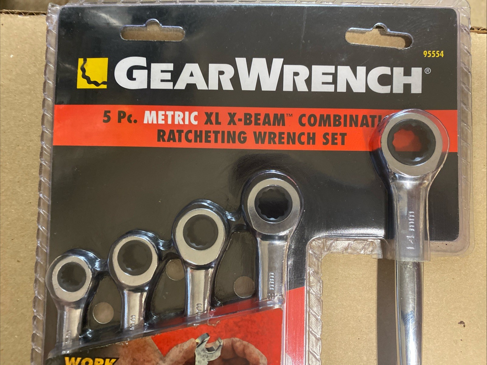 GearWrench, 5pc. Met XL X-Beam Combo Wrench Set, Part #95554