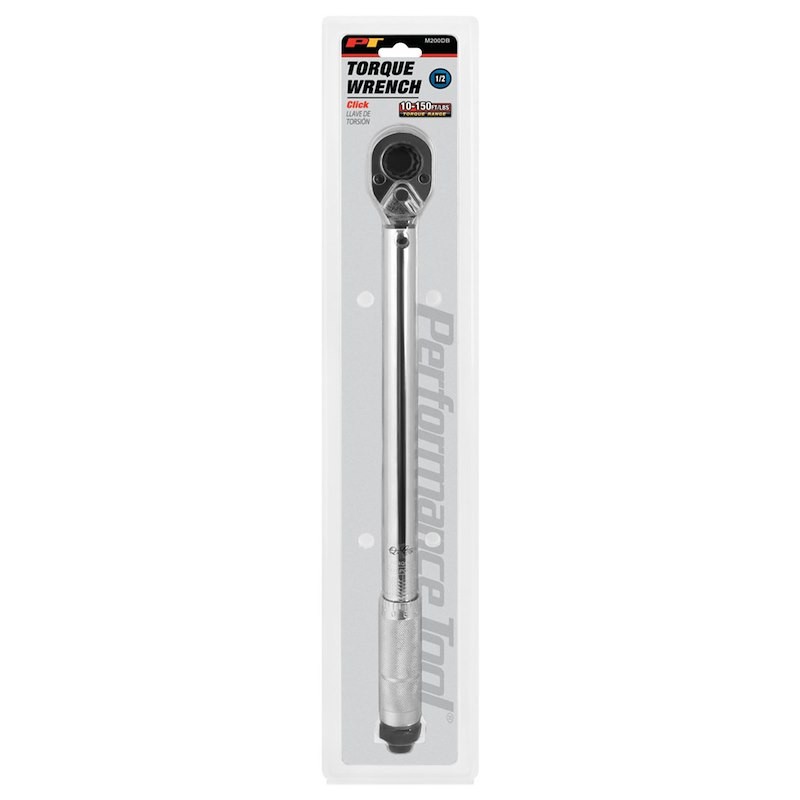 Performance Tool M200DB Torque Wrench; Clicking Type; 1/2 Inch Drive; 10-150 Foo