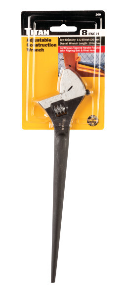 Titan 209 8-Inch Adjustable Construction Spud Wrench – 8″