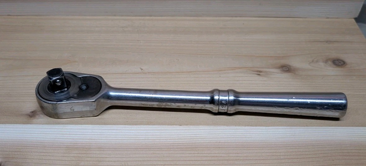 Par-X by Snap-on UR71 1/2″ Drive Ratchet USA Chrome 10″ long – Missing Switch