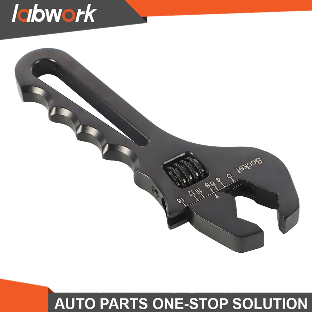 Labwork Adjustable Wrench Aluminum Tool Spanner for Hose End Fitting 3AN-16AN