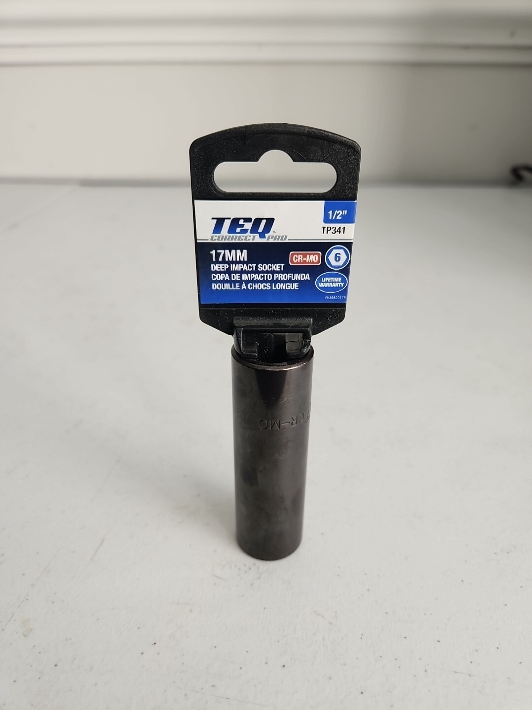 TEQ correct Pro 17mm 1/2″ CR-MO Deep Impact Socket