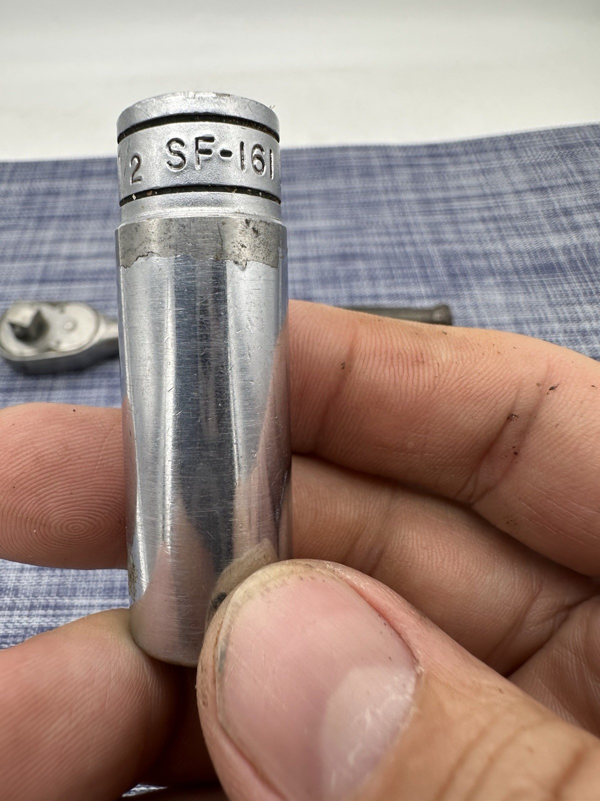 Snap On Vintage 3/8 Drive Ferret Ratchet F-70N & 2 Bonus Sockets