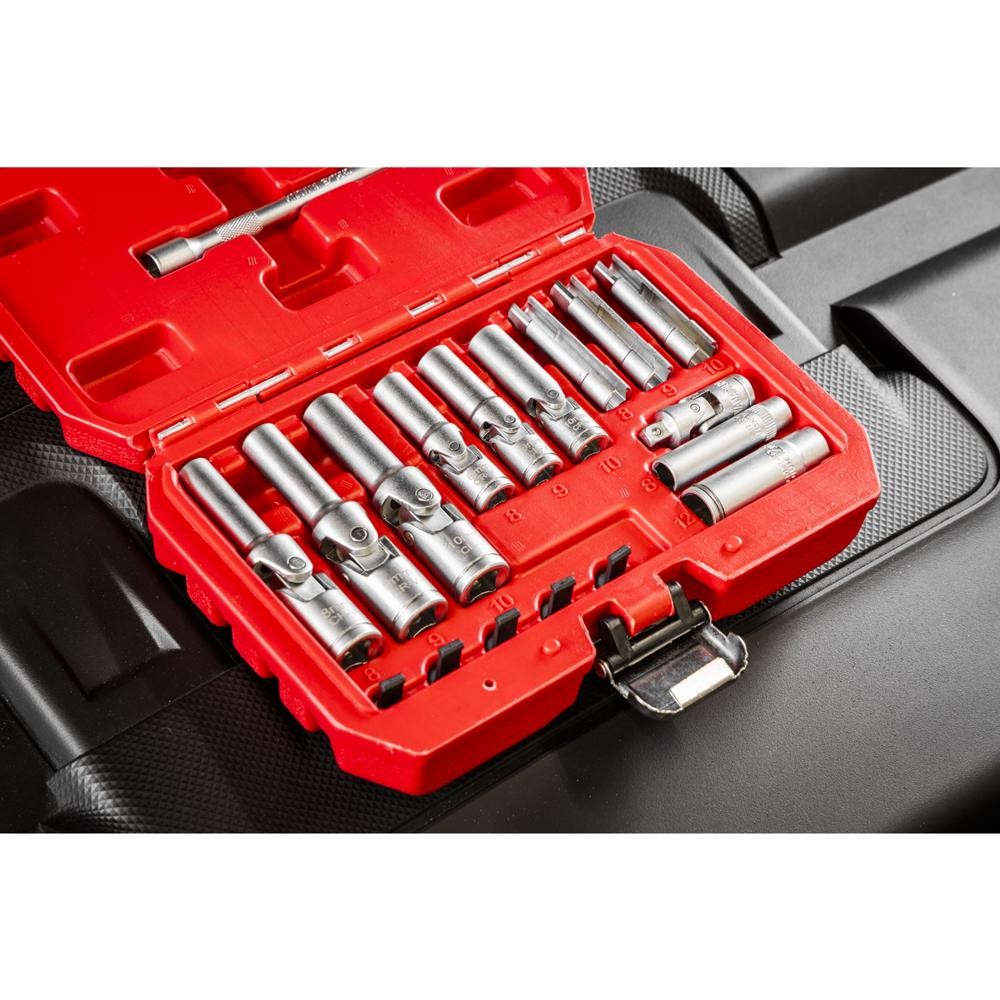 Sealey 18 Piece 1/4″ and 3/8″ Drive Glow Plug Socket Set