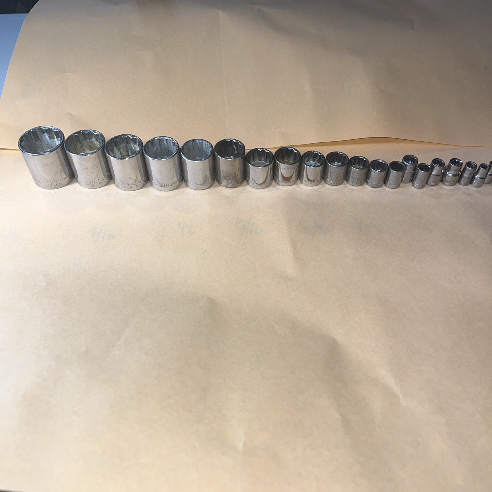 Craftsman Socket Set 20 Piece Set Complete . BIN J #358
