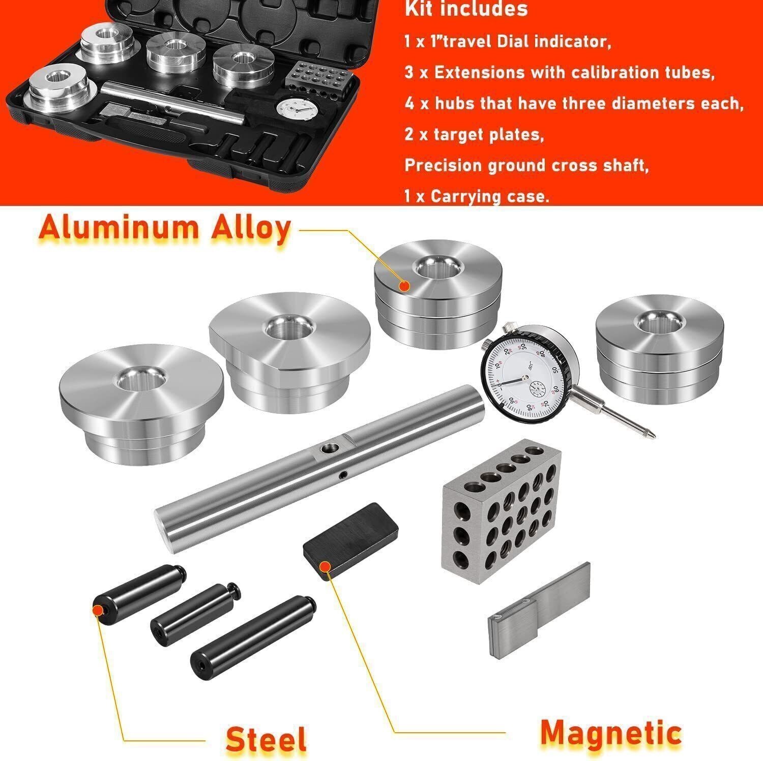 11001 Pinion Depth Checker Kit for GM Ford Dana 10-14 Bolt Differential Setup