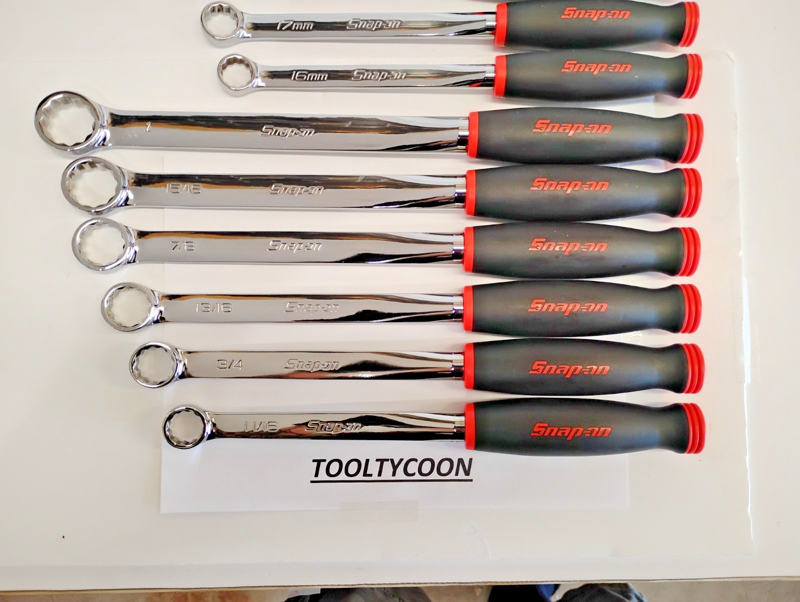 Snap-On Tools USA Custom 2pc Box End Soft GRIP Wrench Set XDSM607K1 XDSG606K1
