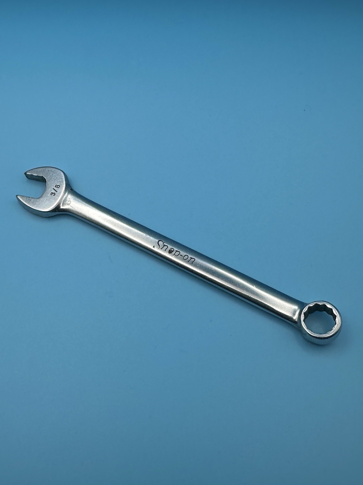 Snap-on Tools 3/8″ OEX-120 USA 3 12 Point Combination Wrench Chrome SAE USED #3