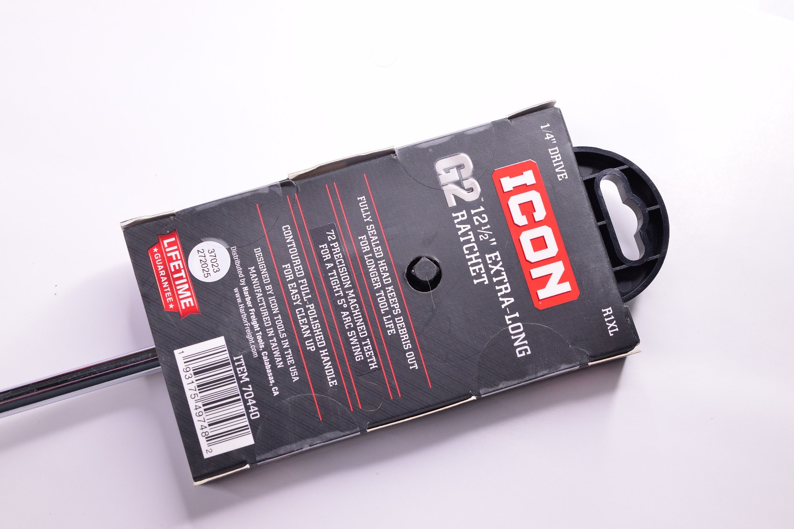 ICON R1XL G2 1/4″ Drive 12.5″ Extra Long Ratchet Tool 70440