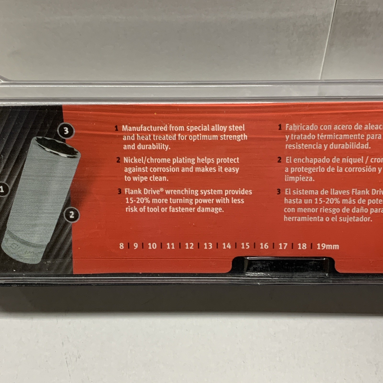 Snap On Tools USA 212SFMY 3/8″Dr 12point 8-19mm Deep Chrome Socket Set NEW