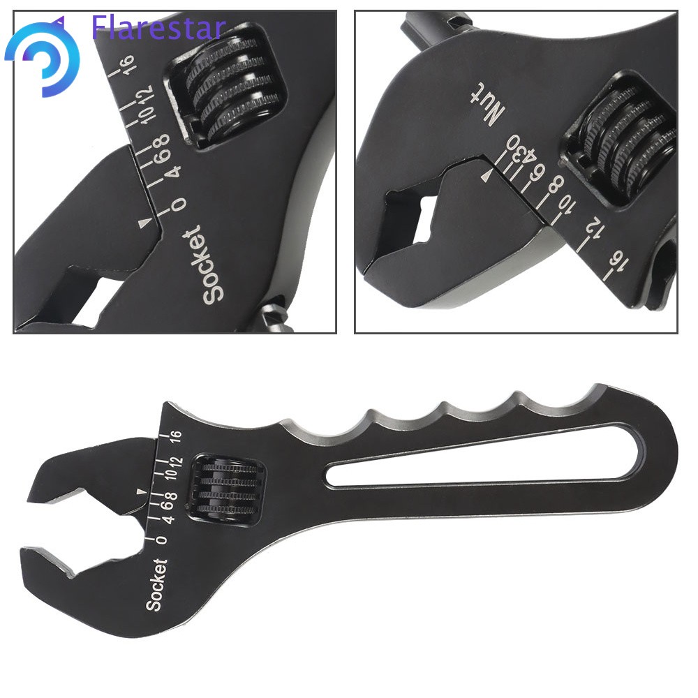 3AN-16AN Adjustable Wrench Aluminum Tool Spanner for Hose End Fitting