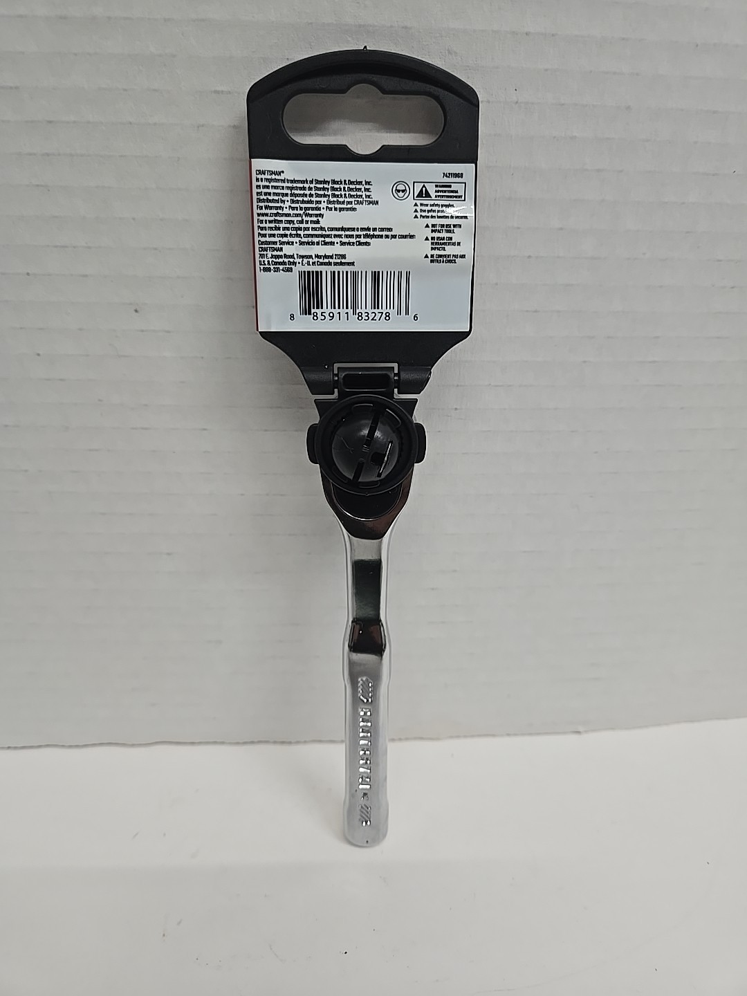 Craftsman 72-Tooth 1/4” Drive Full Polish Handle Ratchet