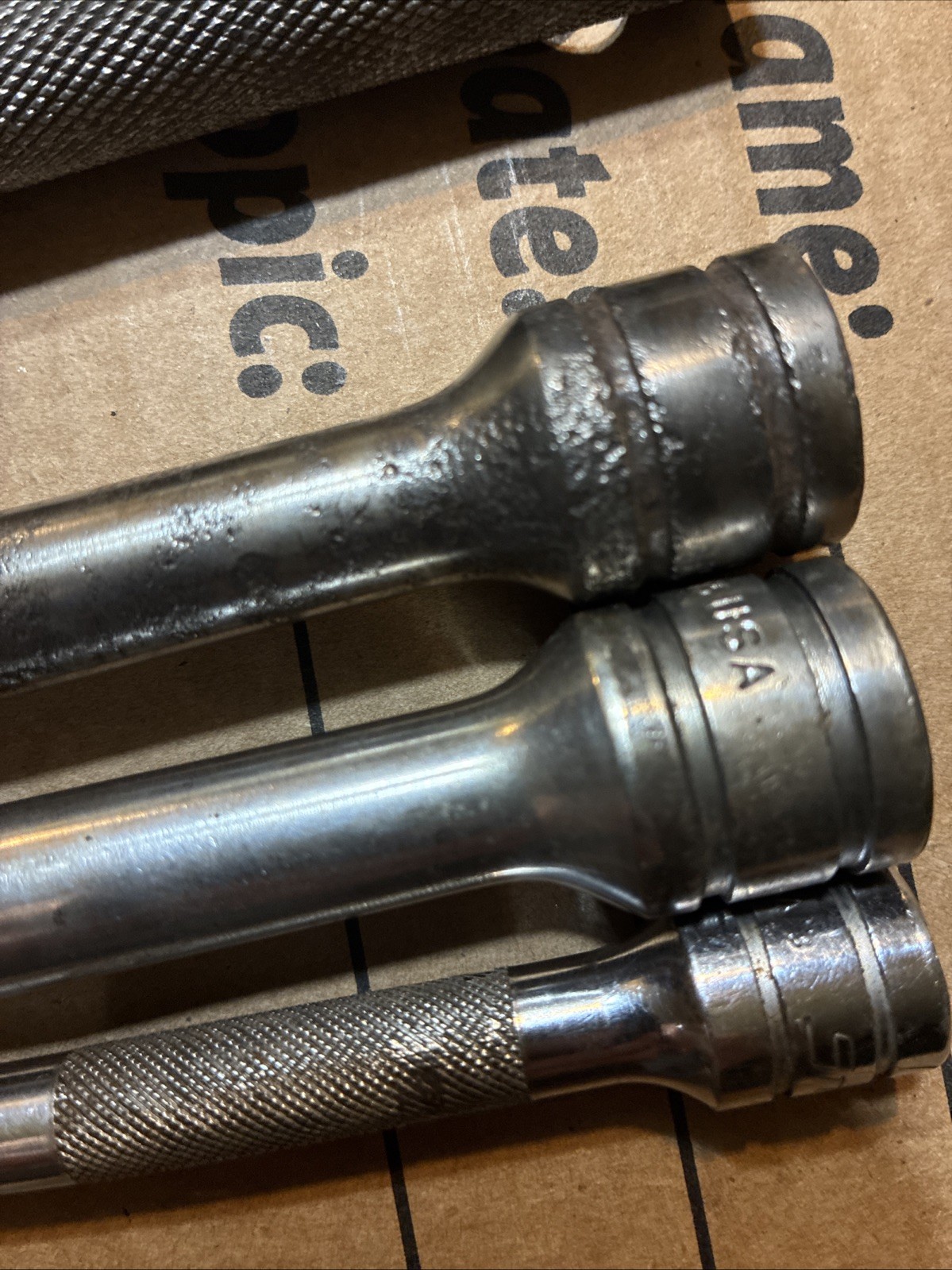 snap on extension lot multiple lengths/sizes W/wright 3/4” breaker Bar Read Desc