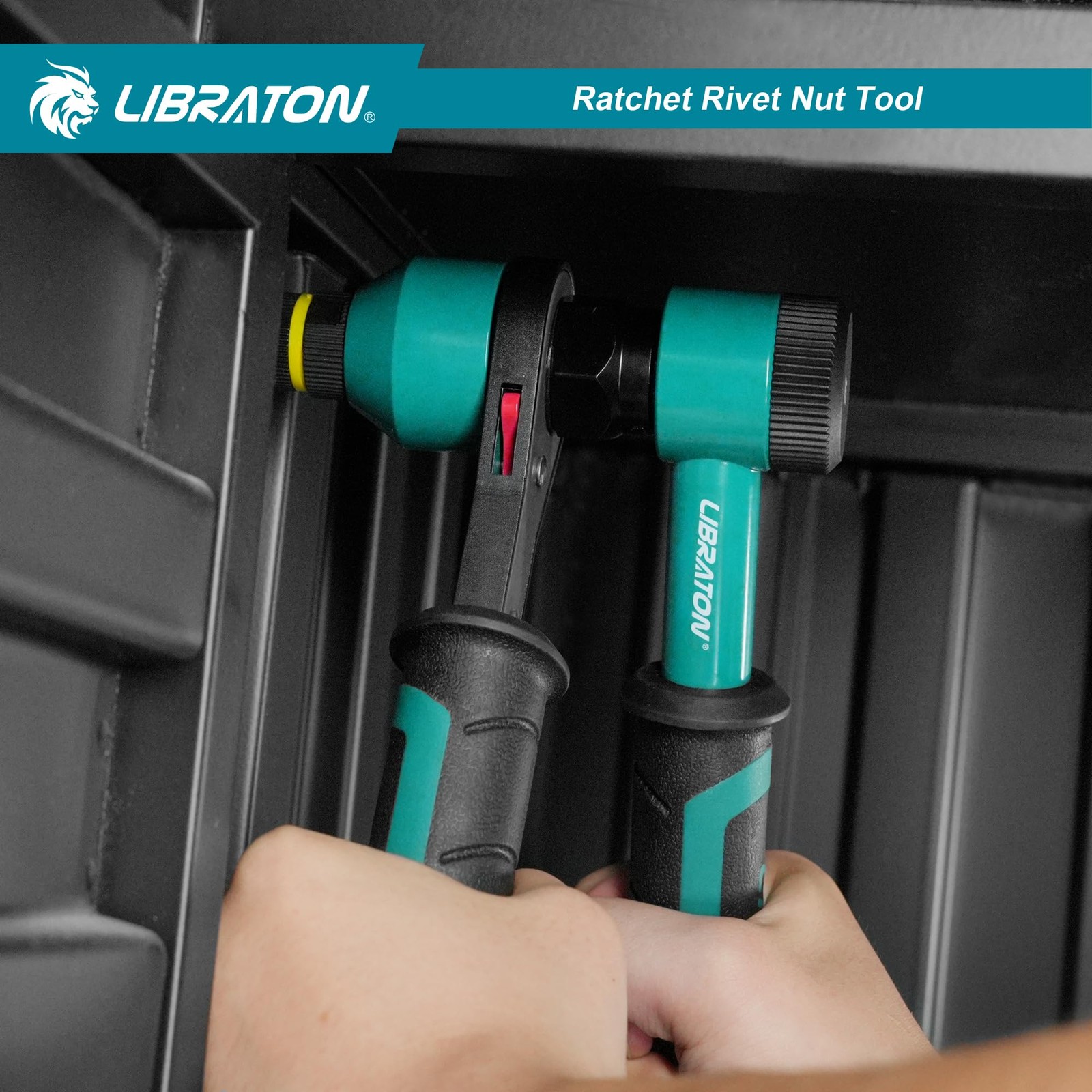 LIBRATON Rivet Nut Tool, Rivnut Professional Ratchet SAE and Metric