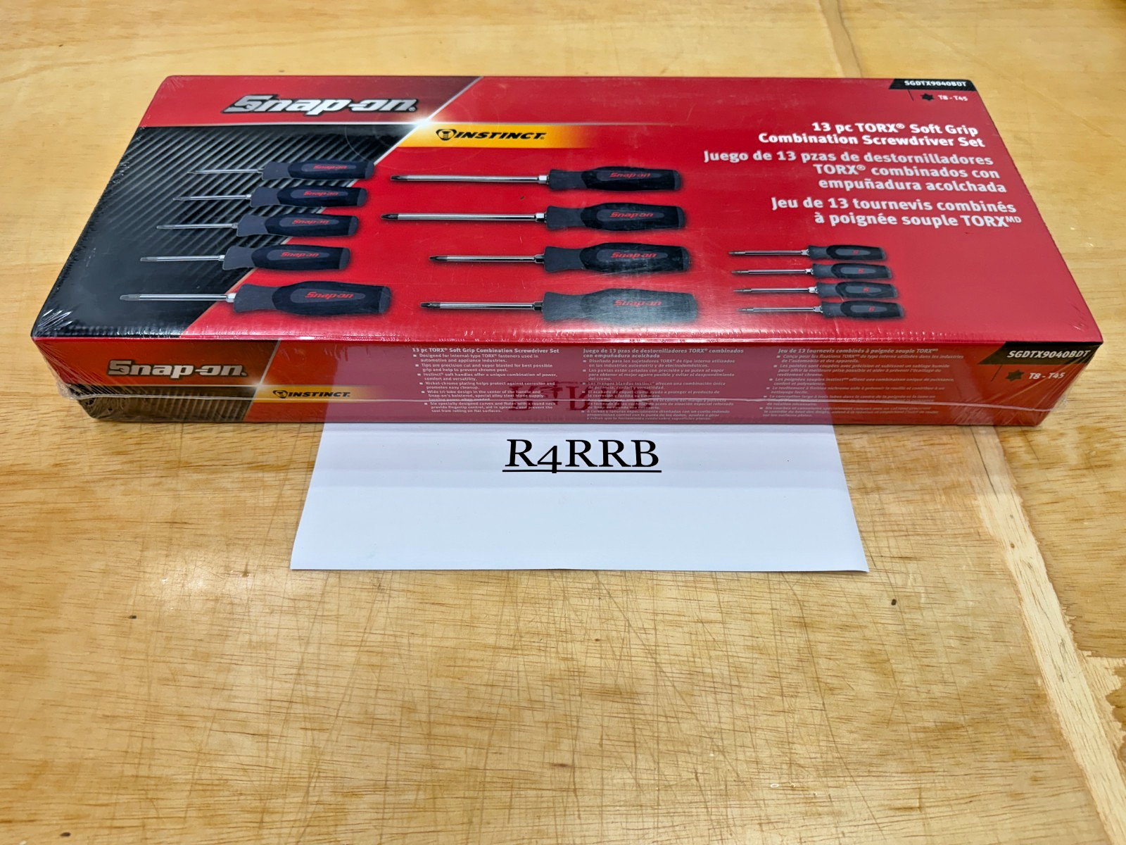 Snap-on Tools NEW 13pc DARK TITANIUM T8 – T45 TORX Screwdriver Set SGDTX9040BDT