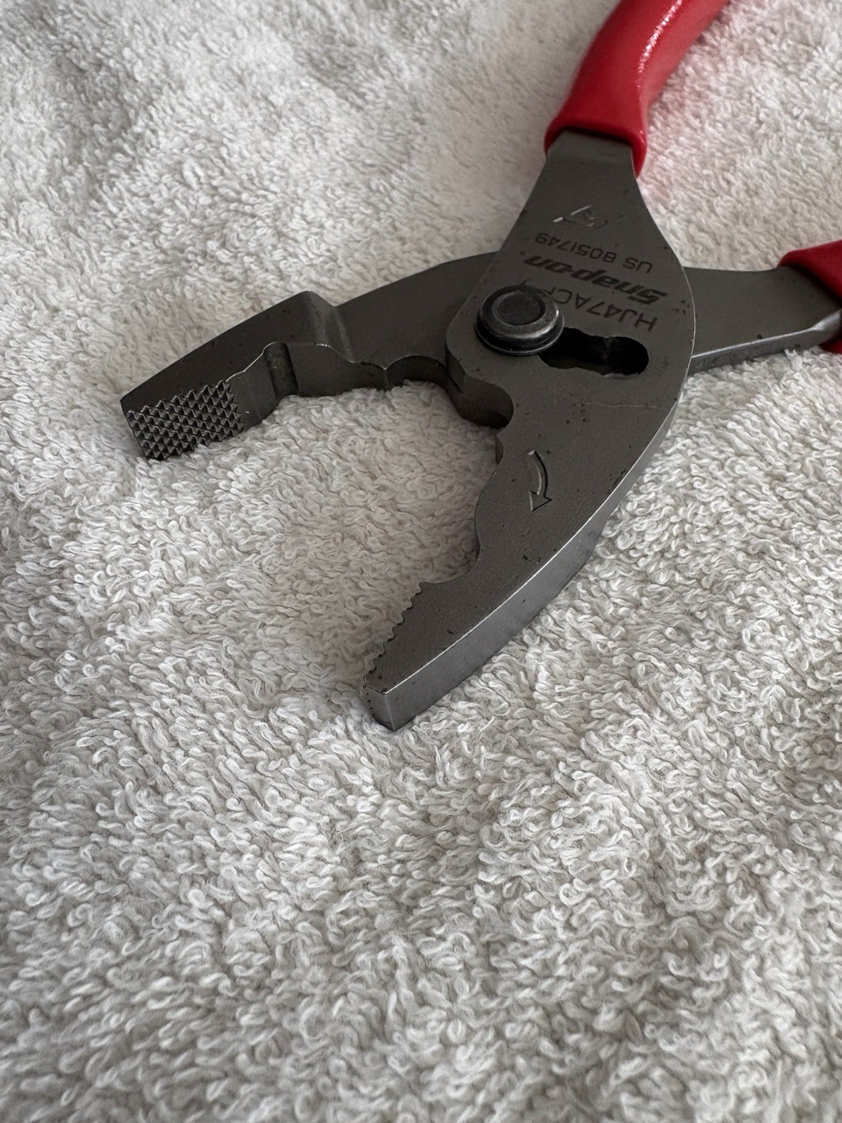 Snap On 8” Talon Grip Flank Jaw Slip Joint Pliers