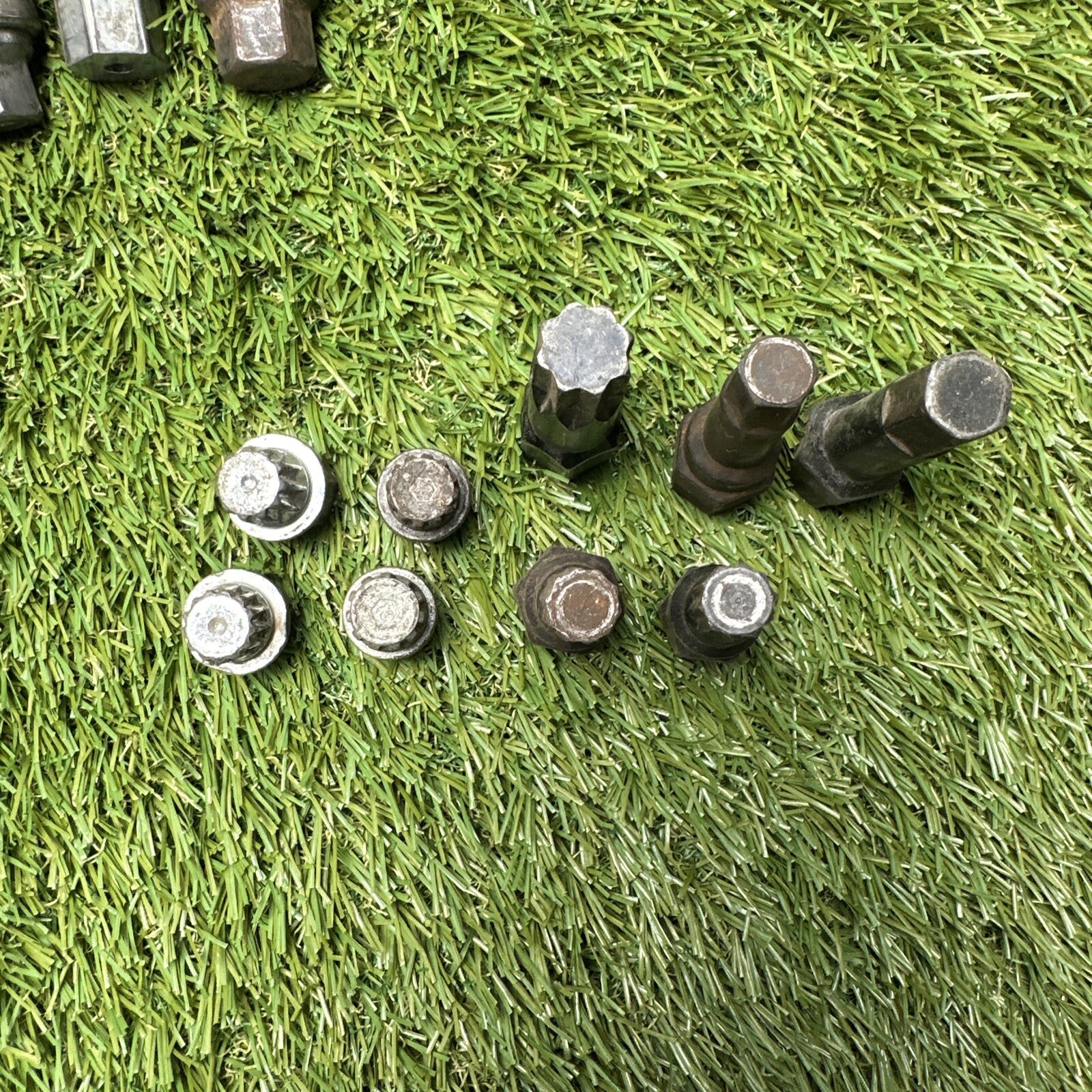 Lot of 22 Locking Lug Nut Removal Tools Assorted Some Marked Unknown Mechanics