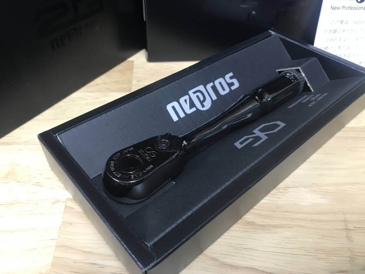KTC nepros NBR390BK 20th limited 9.5sq. Ratchet handle ip black rare NEW JP