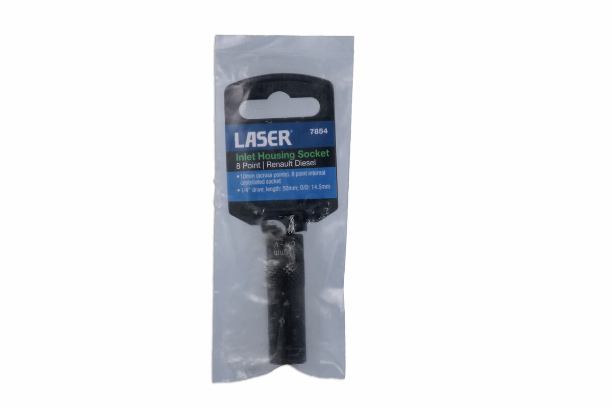 Laser 7854 1/4″ Drive 8 Point Inlet Housing Socket For Renault Diesel